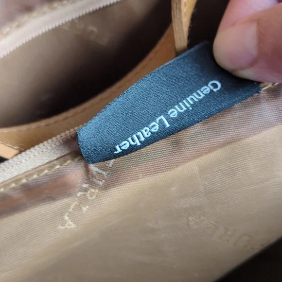 Furla Tan Leather Laptop Bag - Picture 10 of 11